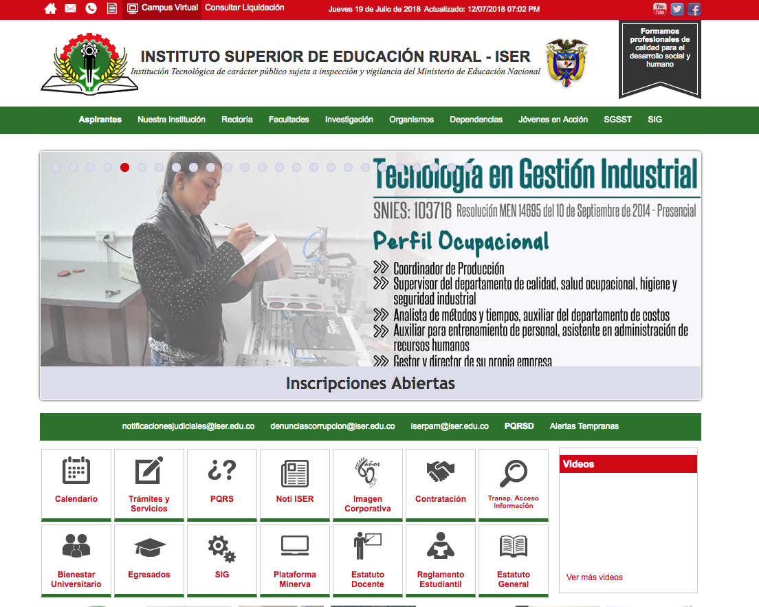 Instituto Superior de Educación Rural - ISER