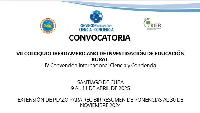 Información del VI Coloquio Iberoamericano de Educación Rural- Cuba 2025